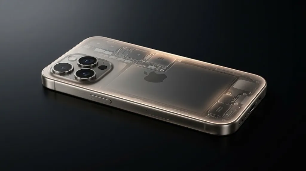 Mikroskop altında incelenen iPhone 17 anakart güç entegresi ve termal devre yolları