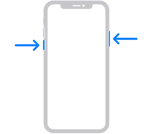 iPhone yan tuşlara basarak yeniden başlatma işlemi